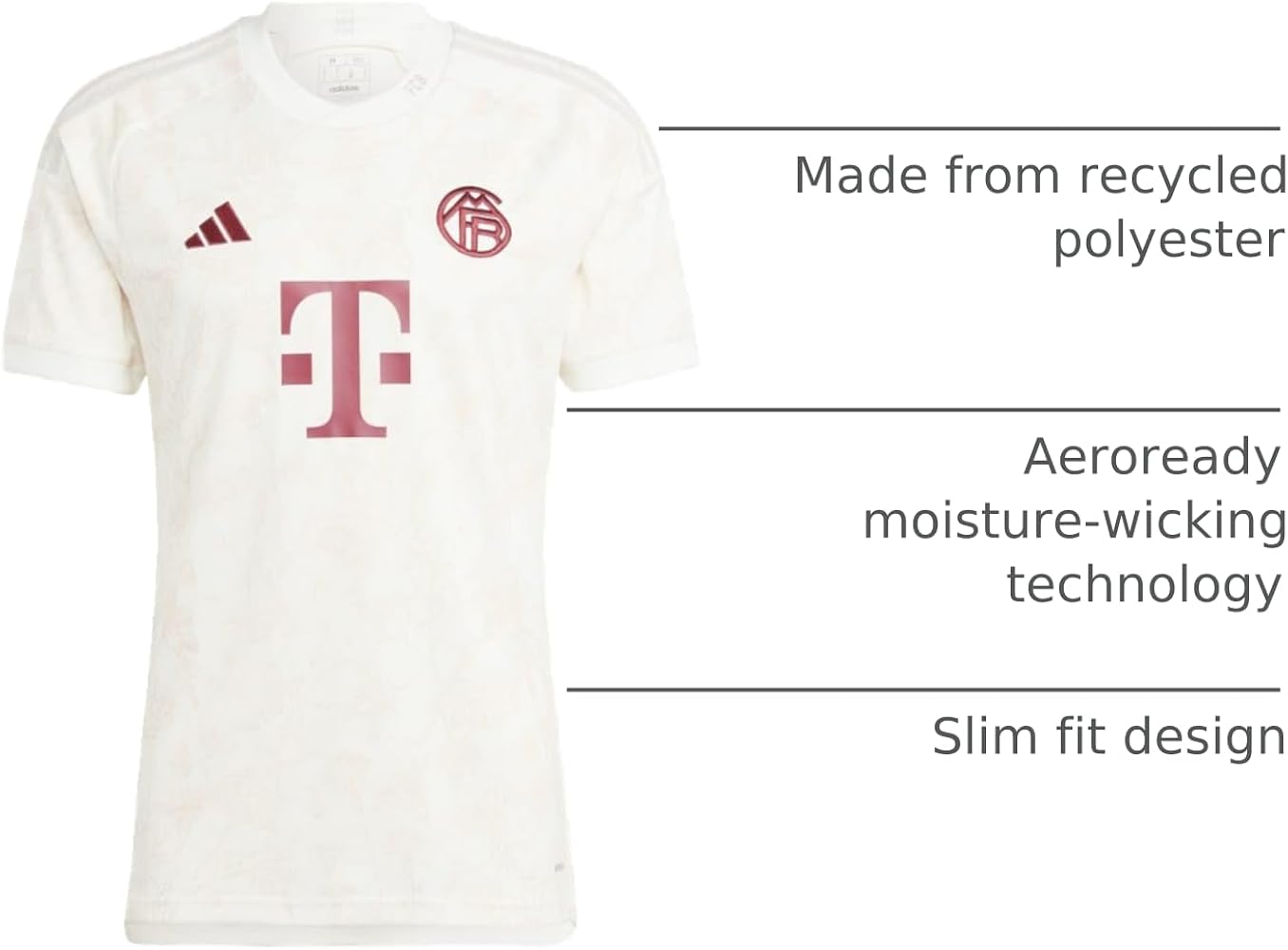 adidas Bayern Munich シャツホワイト Bayern München T-Shirt Originals - White
